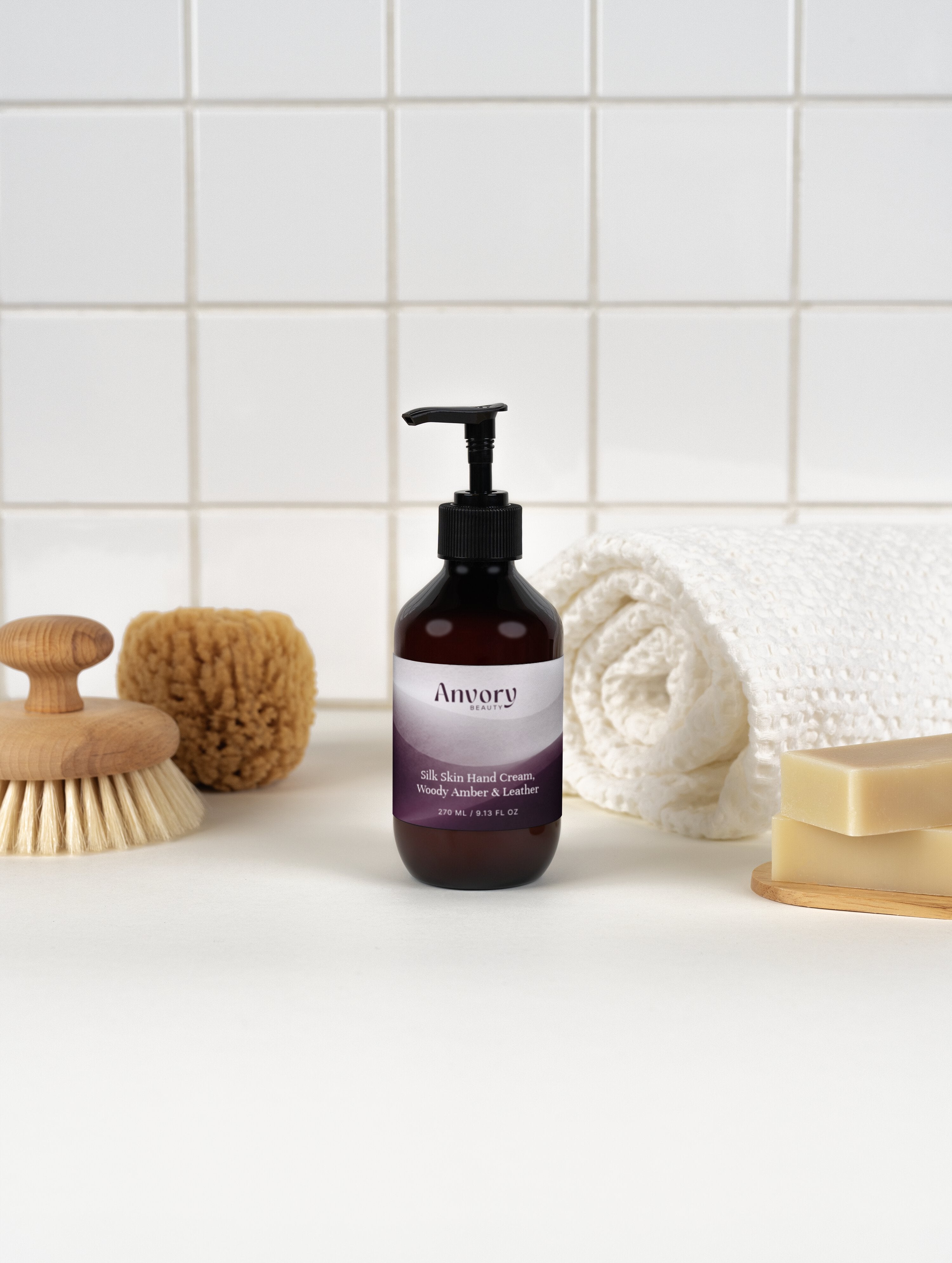 Silk Skin Hand Cream, Woody Amber & Leather