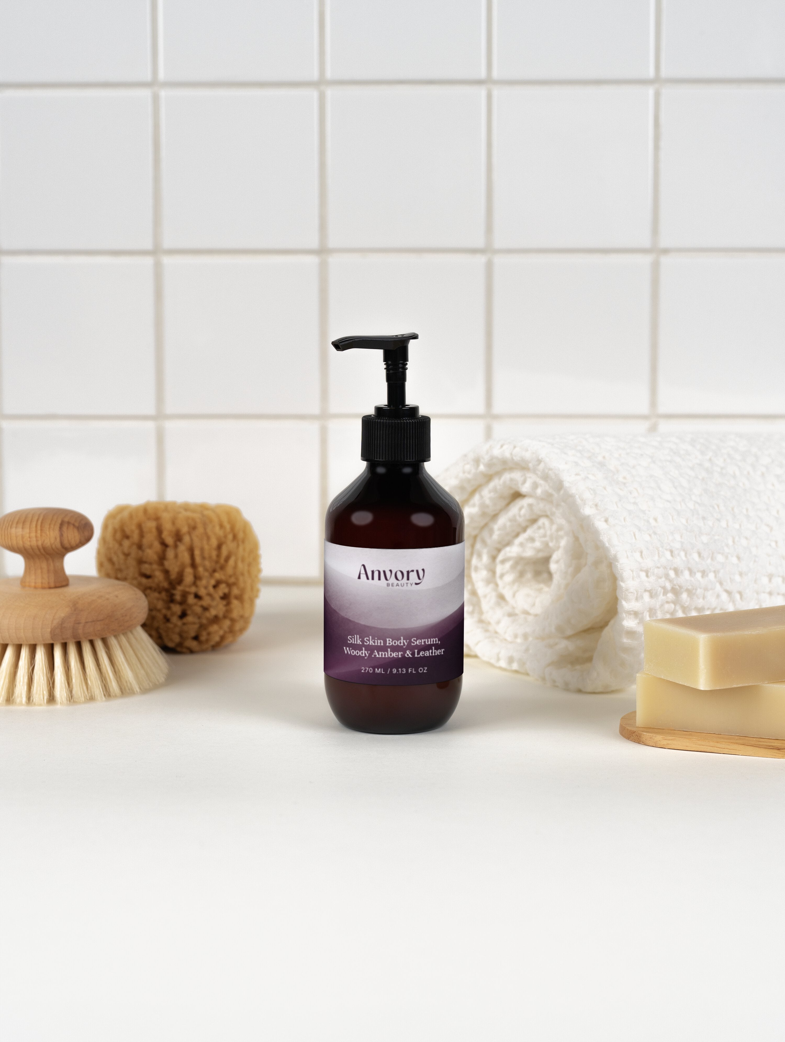 Silk Skin Body Serum, Woody Amber & Leather